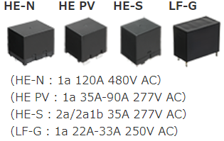 Recommended high capacity AC relays
